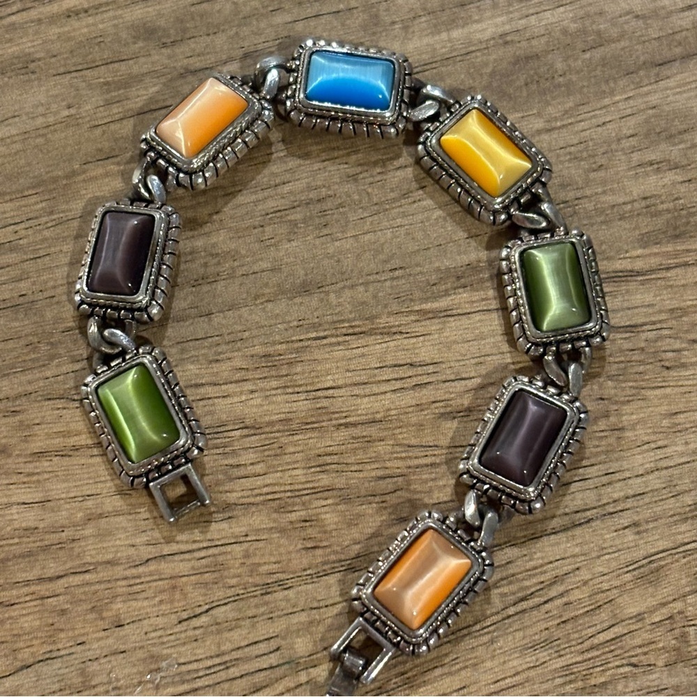 Premier Designs Lollipop Colorful Rectangular Stone Bracelet